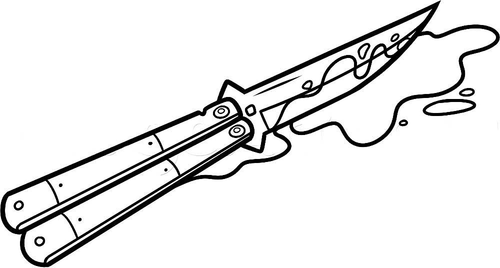 Knife Coloring Sheets Coloring Pages