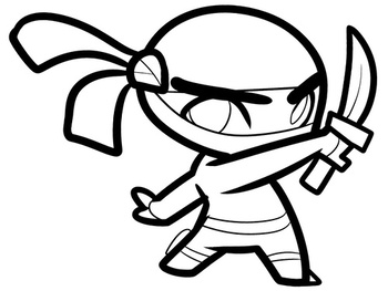Ninja Coloring pages 🖌 to print and color