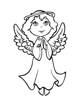 Angels Coloring pages 🖌 to print and color