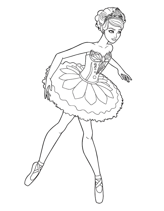 Ballerina Coloring pages 🖌 to print and color