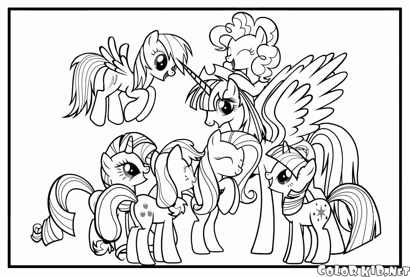 Unicorns Coloring pages 🖌 to print and color