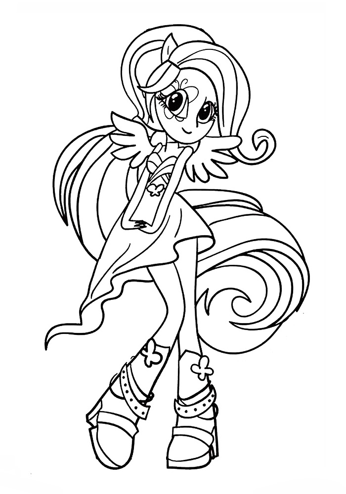 Fluttershy Coloring pages 🖌 to print and color