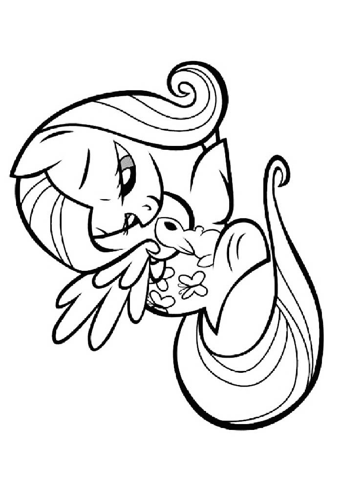 Fluttershy Coloring pages 🖌 to print and color