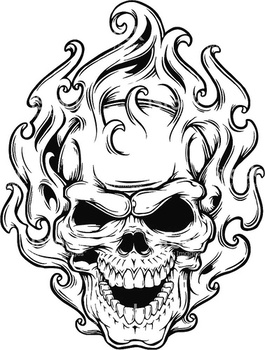 Skull Coloring pages 🖌 to print and color - Page 2