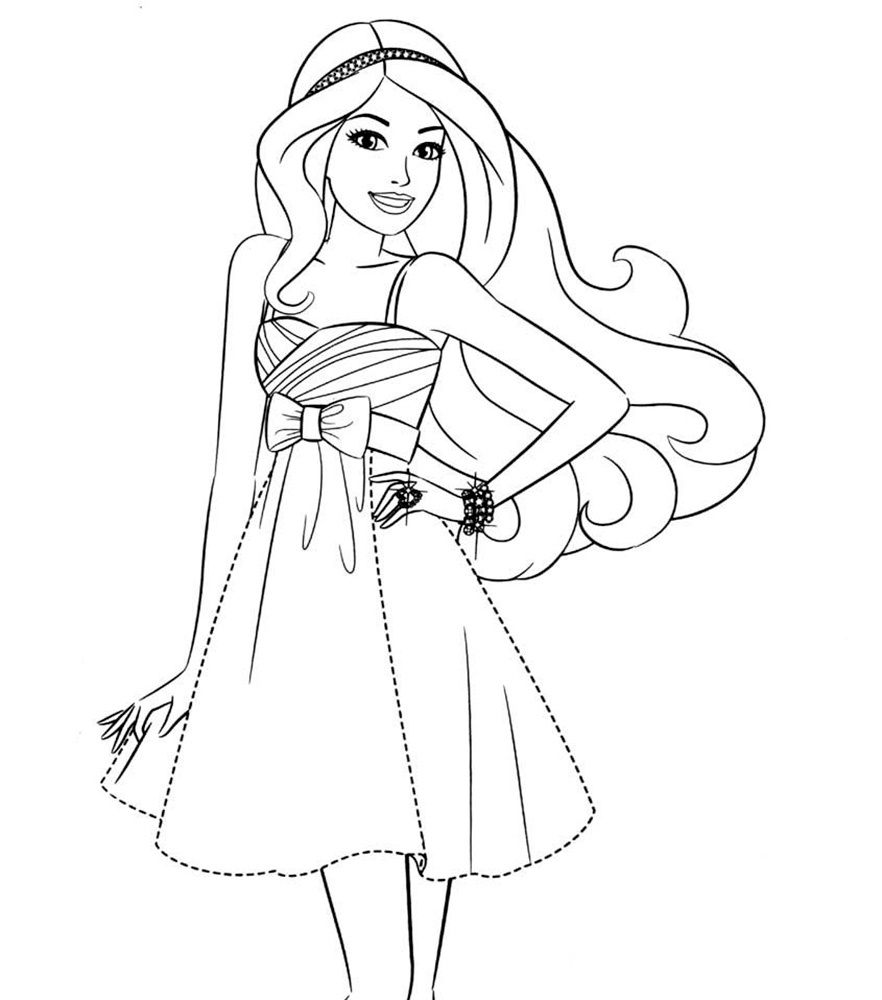 Barbie fashionista Coloring pages 🖌 to print and color