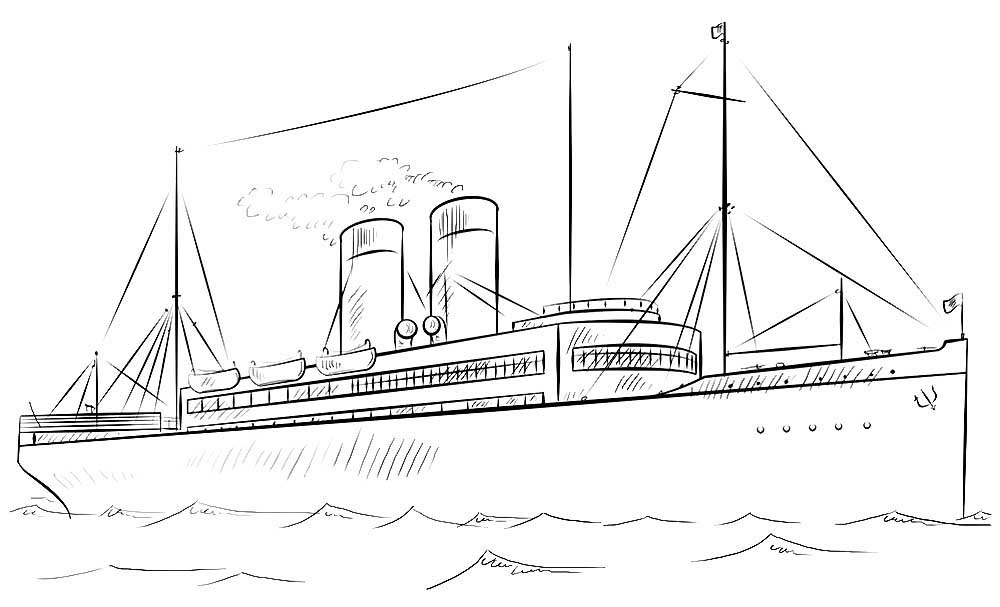 Пароход черно белый. Корабль для рисования. Корабль рисунок. Корабль рисунок карандашом. Военный корабль рисунок.