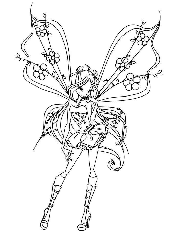 Winx Bloom Coloring pages 🖌 to print and color