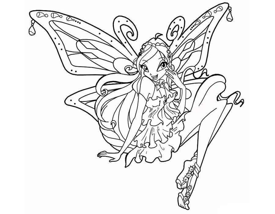 Winx Bloom Coloring pages 🖌 to print and color