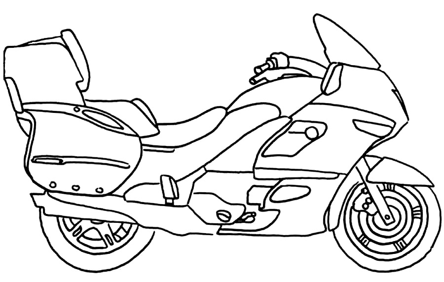 Motorcycles Coloring pages 🖌 to print and color
