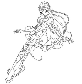Fairy Winx Coloring pages to print and color