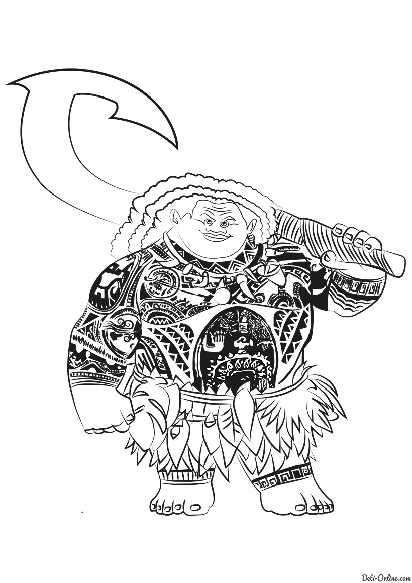 Moana Coloring pages 🖌 to print and color