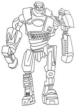 Robot Atom Coloring pages 🖌 to print and color