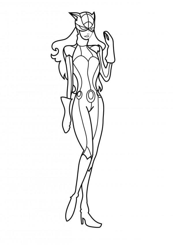 Catwoman Coloring pages.