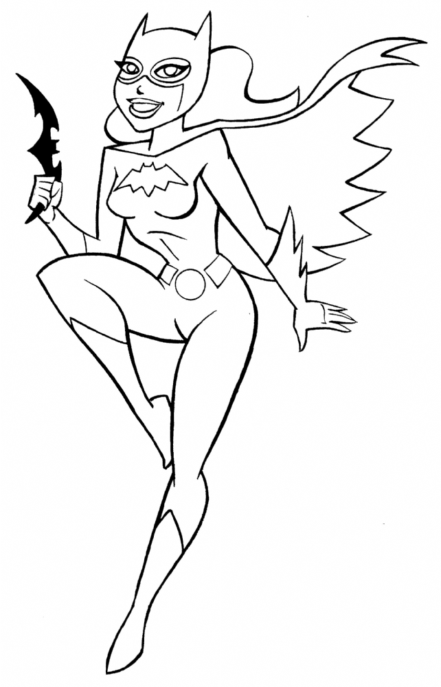 Catwoman Coloring pages.
