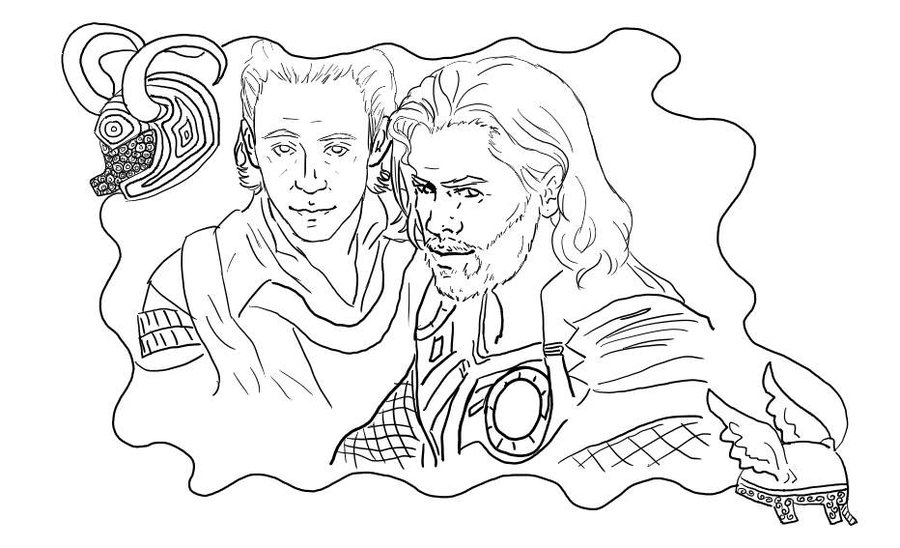 norse loki coloring pages