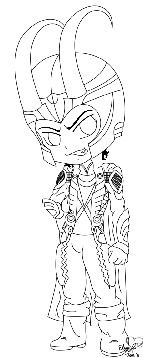 loki coloring pages