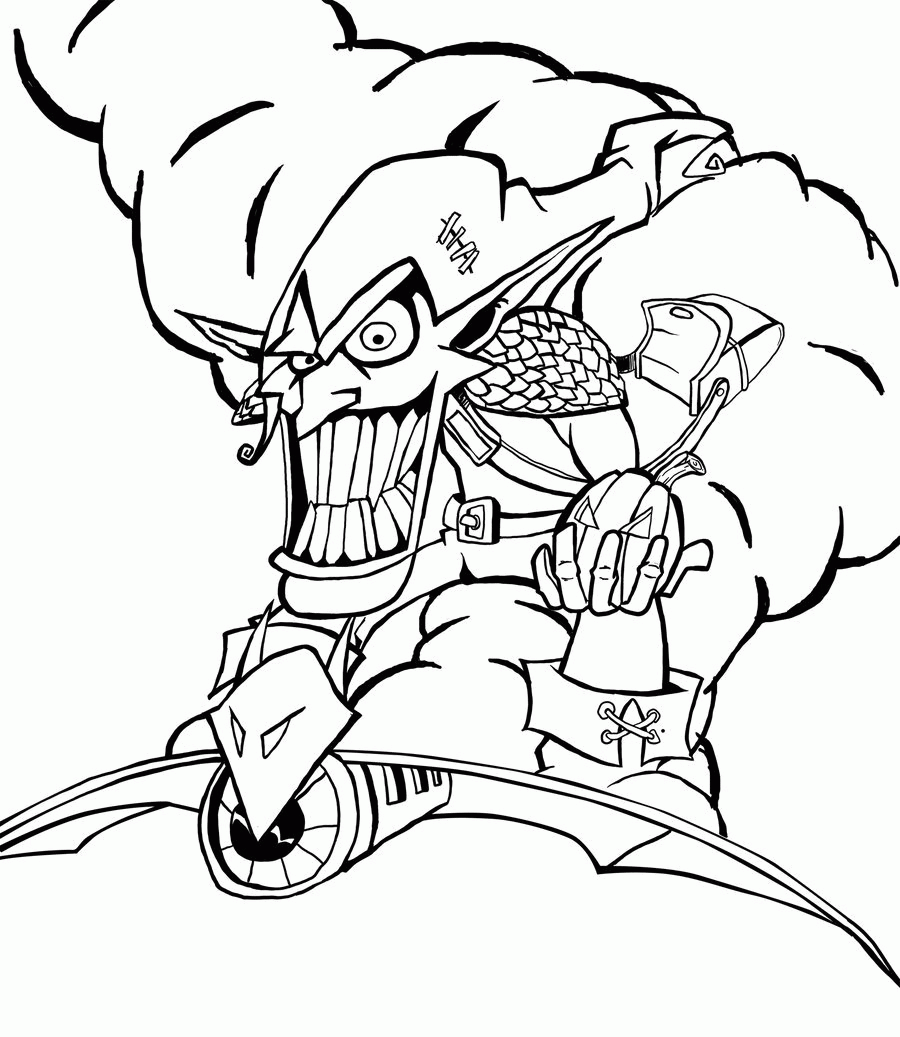Green goblin Coloring pages 🖌 to print and color