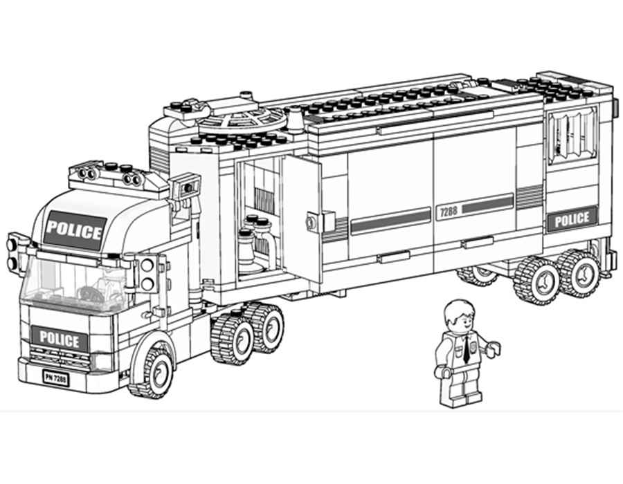 lego ambulance coloring pages
