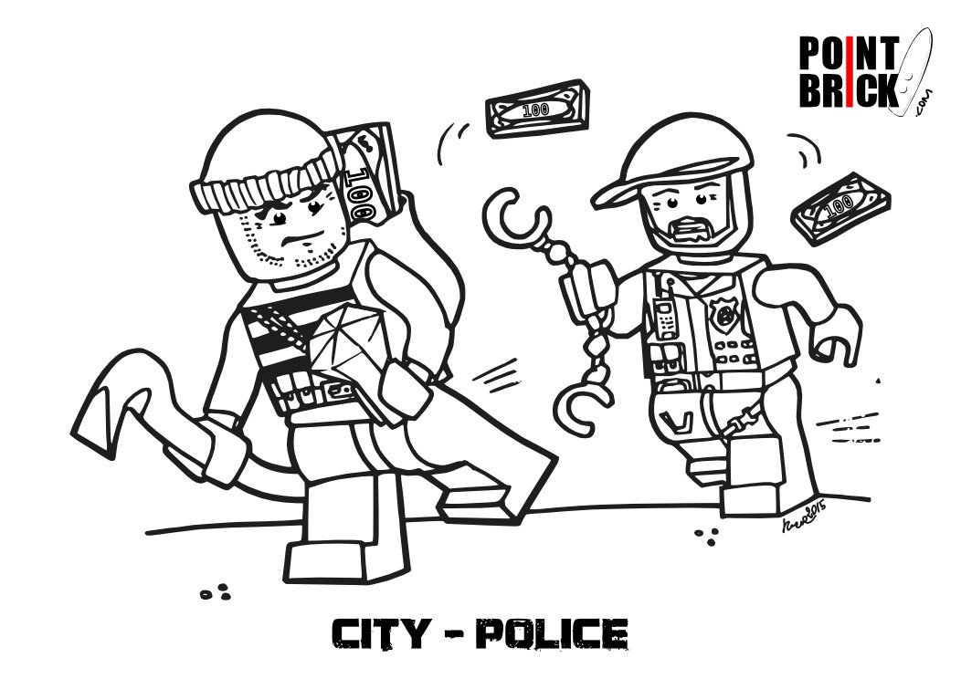 lego police coloring pages 🖌 to print and color