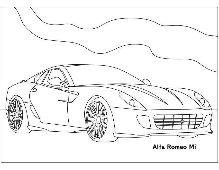Alfa romeo Coloring pages 🖌 to print and color