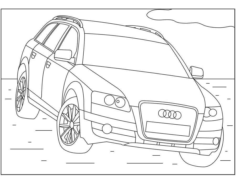 Audi A6 Pages Coloring Pages