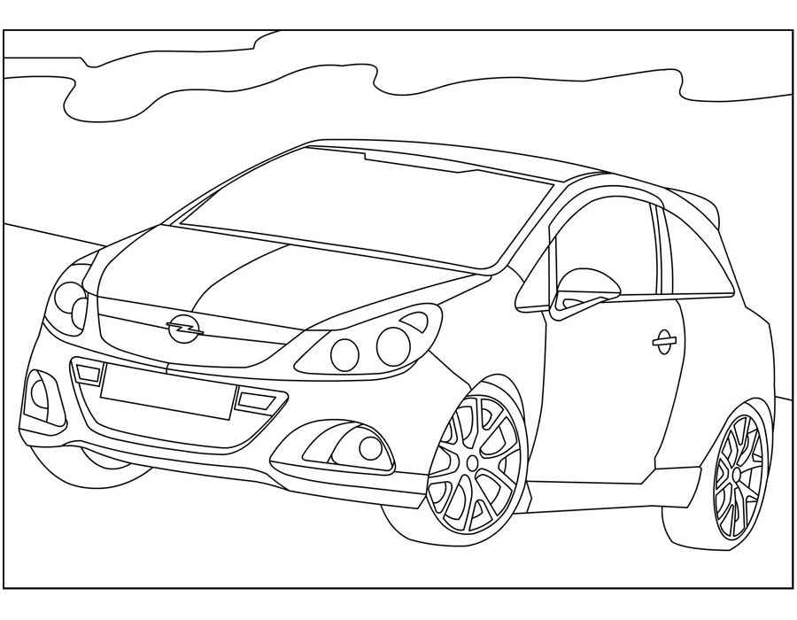 Opel Coloring pages 🖌 to print and color