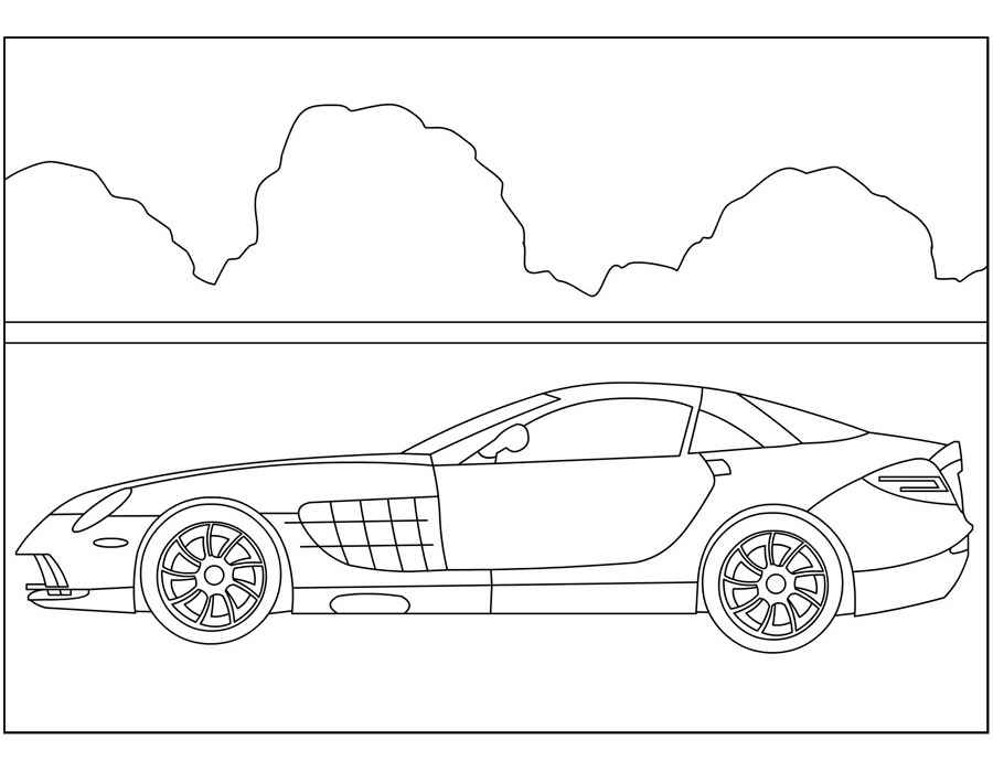 mercedes coloring pages 🖌 to print and color