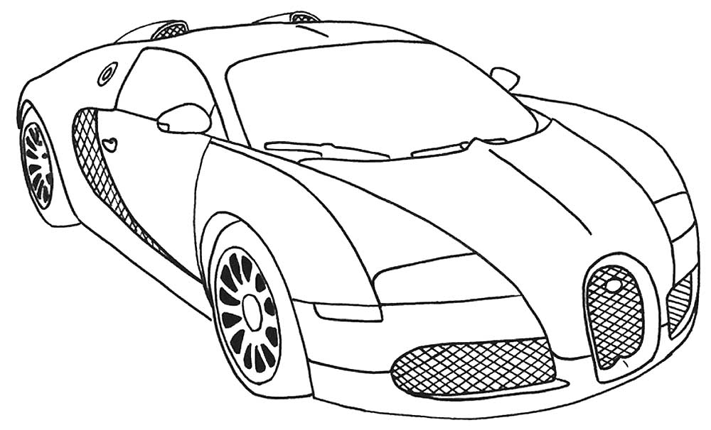 Bugatti Coloring pages 🖌 to print and color