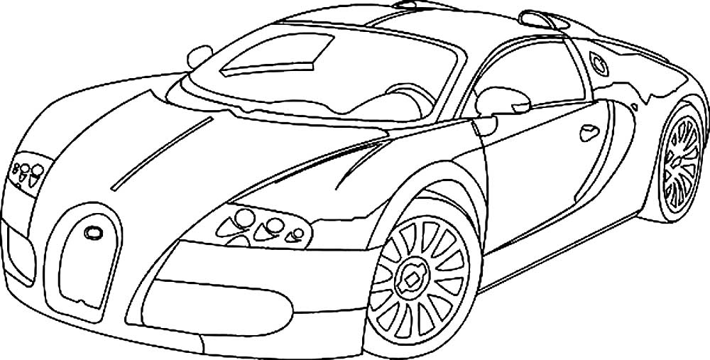 Bugatti Coloring pages 🖌 to print and color