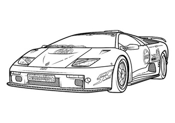 Lamborghini Coloring pages 🖌 to print and color