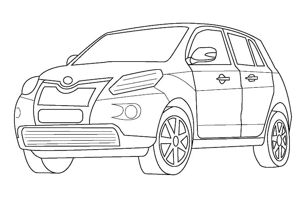 Cars Coloring Pages To Print And Color