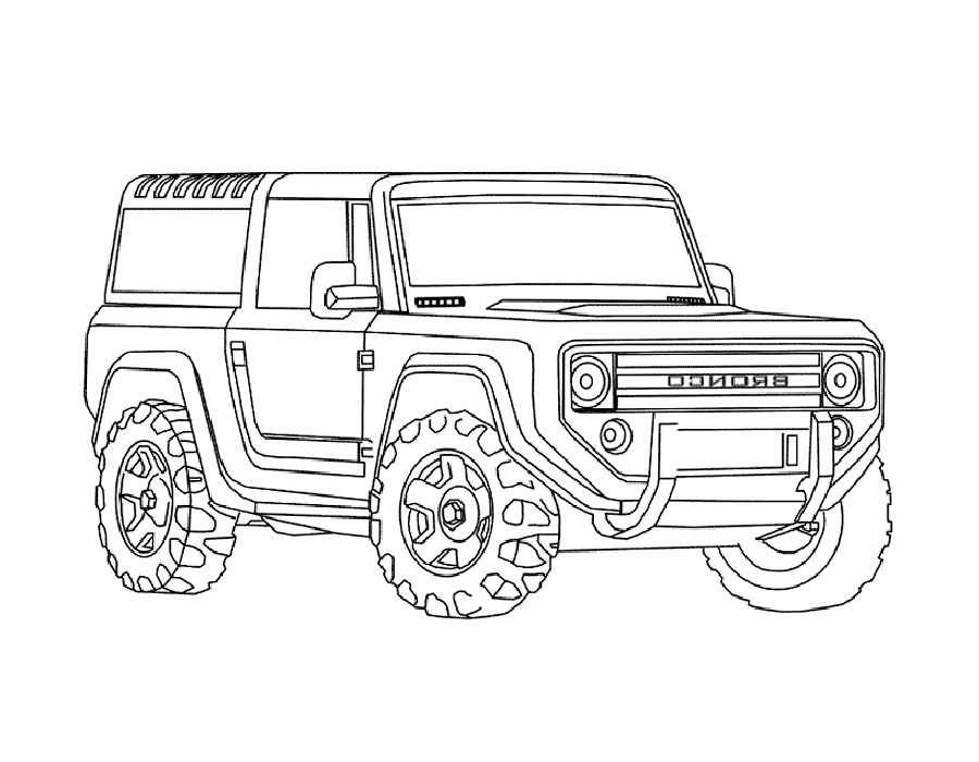 Willys Jeep Coloring Pages