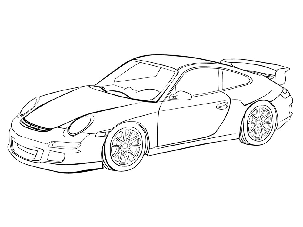 Sport cars Coloring pages 🖌 to print and color