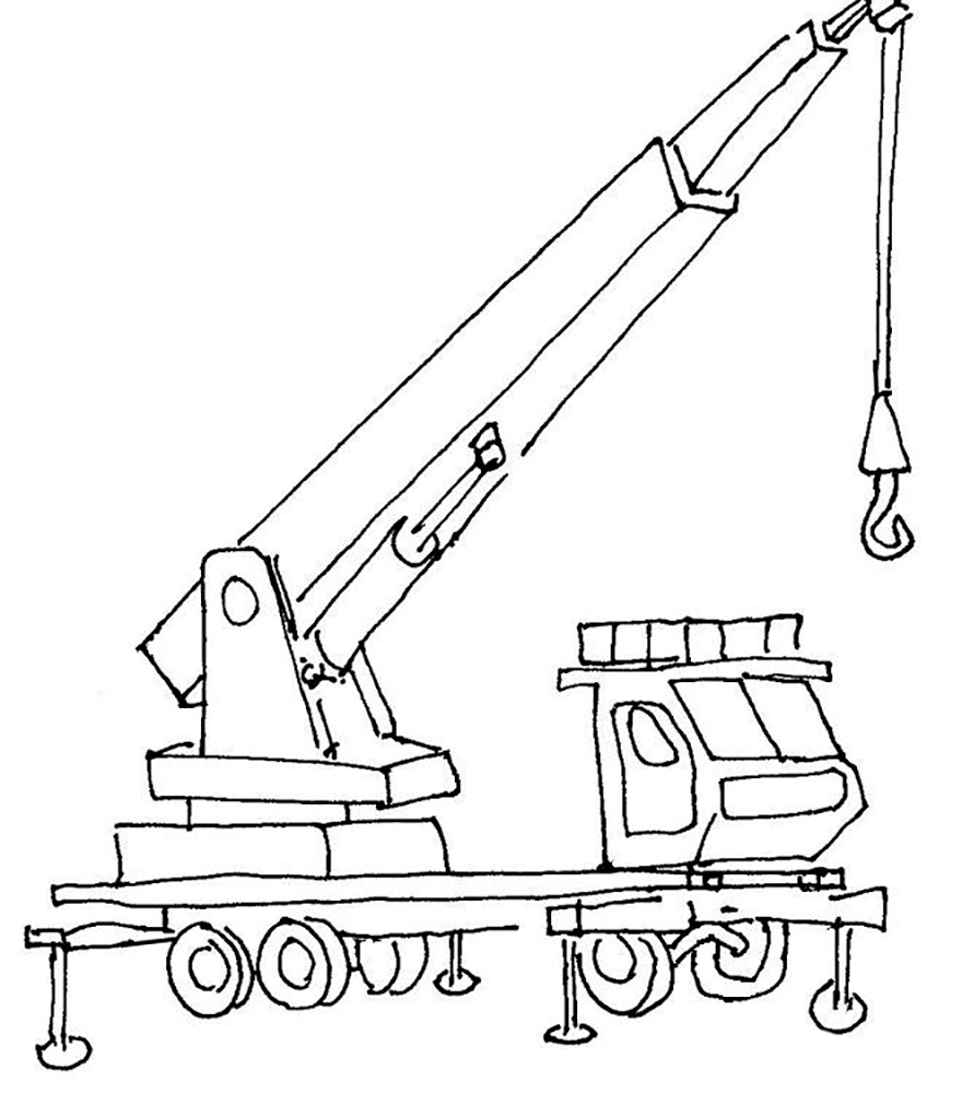 Crane Coloring pages 🖌 to print and color