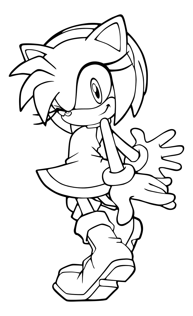 Sonic X Coloring pages.