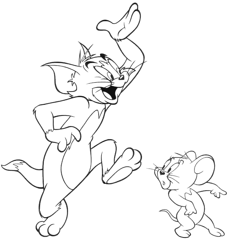 The Tom and Jerry Coloring pages.