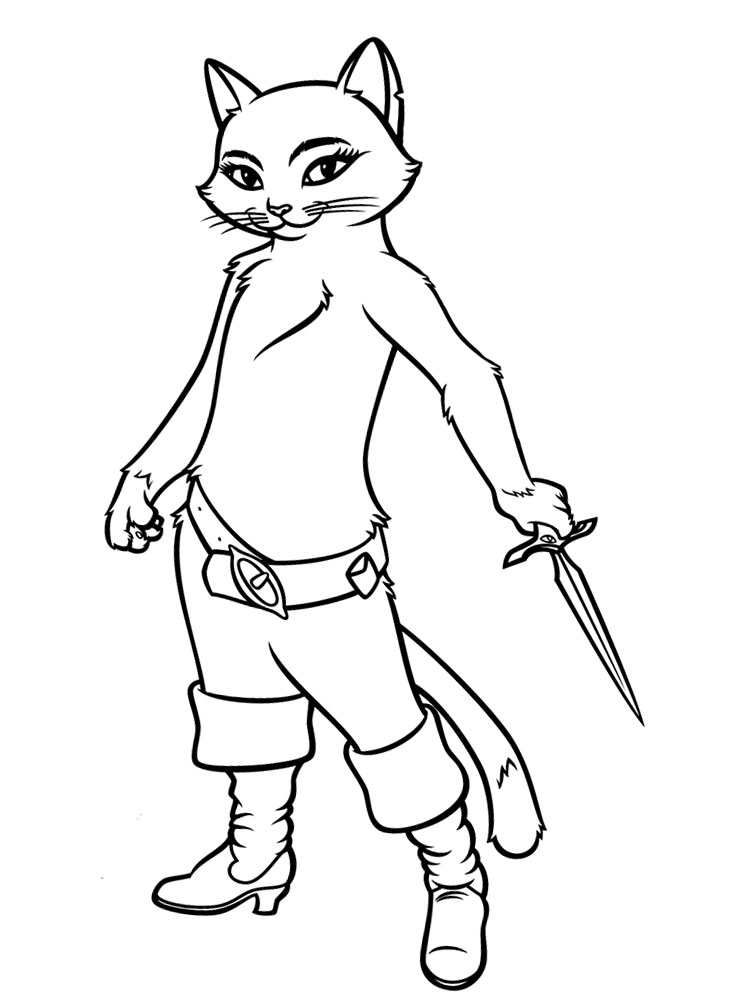 Puss in Boots Coloring pages.
