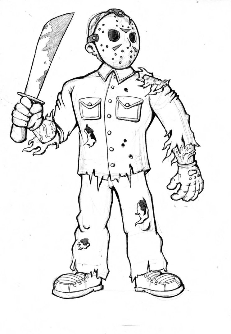 Scary Coloring pages.