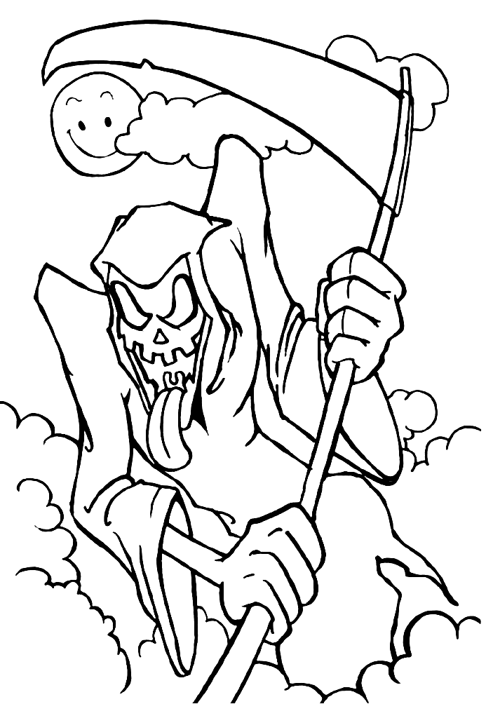 Download Grim Reaper Coloring pages 🖌 to print and color
