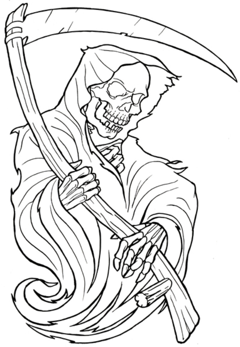 Scary Coloring pages.