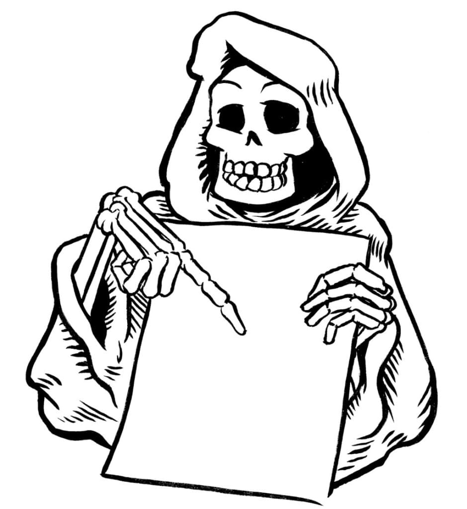 Grim Reaper Coloring Pages 🖌 To Print And Color
