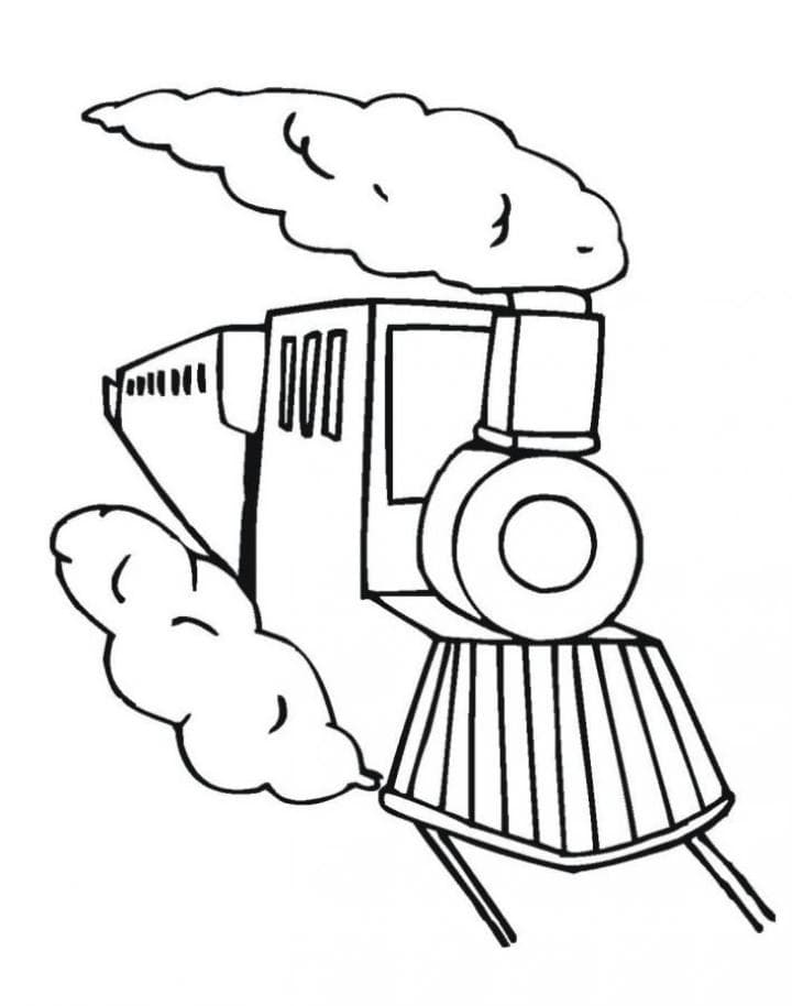 trains coloring pages to print and color