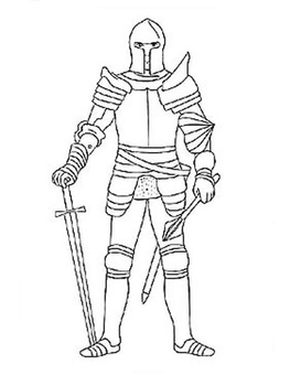 Knights Coloring pages 🖌 to print and color