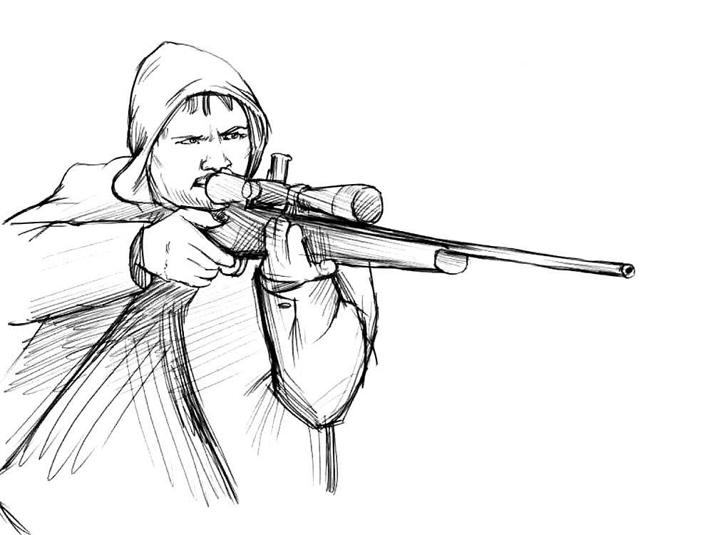Military Sniper Pages Coloring Pages