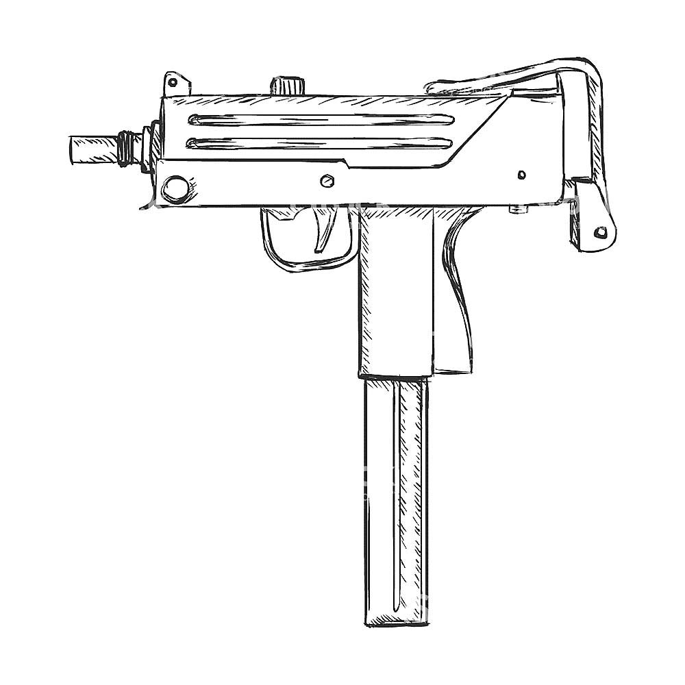 pistol coloring pages to print and color